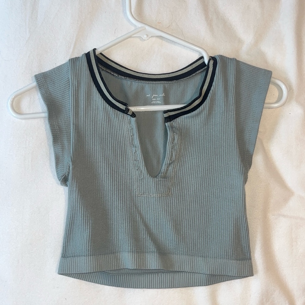 urban outfitters green out from under go for gold top